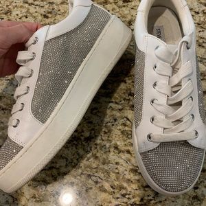Steve Madden size 10 rhinestone sneakers